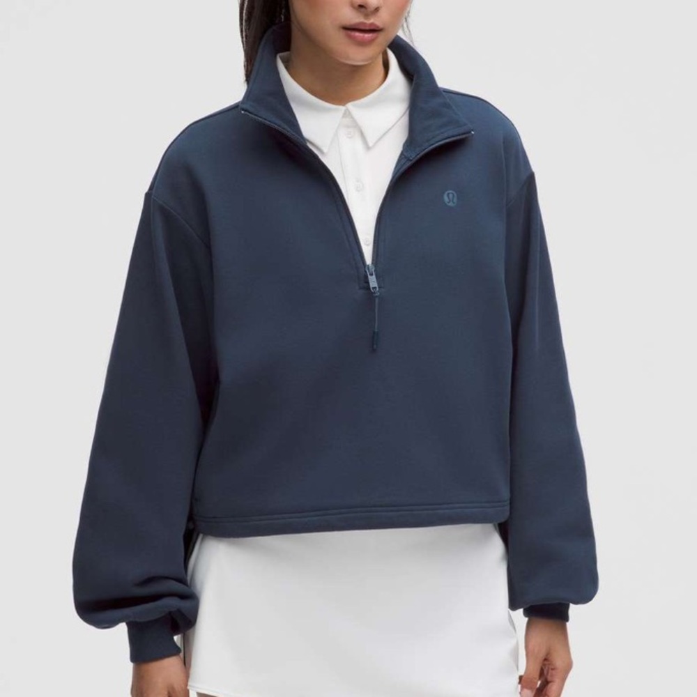 SOLD OUT Lululemon Cotton Terry Tennis Half Zip
Club Blue SIZE SMALL